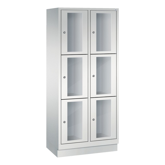 C+P Classic locker cabinet 6 compartments H1800B810D500 mm No 8020A223|S10000 - Clothes locker (workshop)