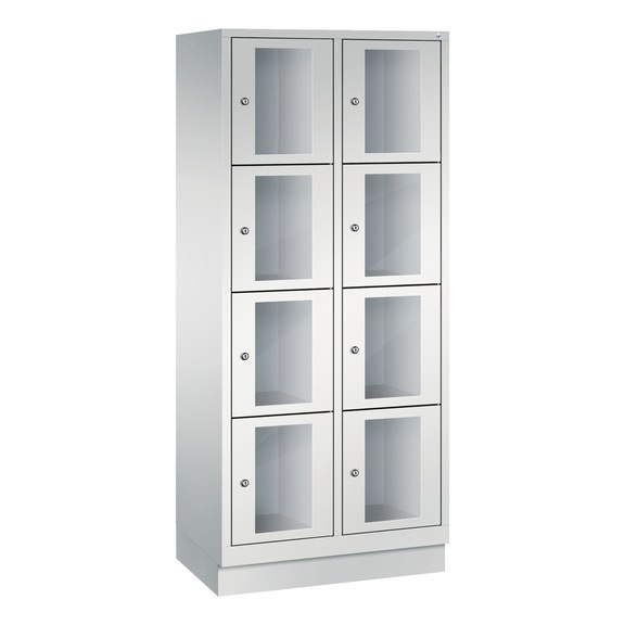 C+P Classic locker cabinet 8 compartments H1800B810D500 mm No 8020A224|S10001 - Clothes locker (workshop)