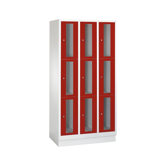 C+P Classic locker cabinet 9 compartments H1800B900D500 mm No 8020A303|S10000 - Clothes locker (workshop)