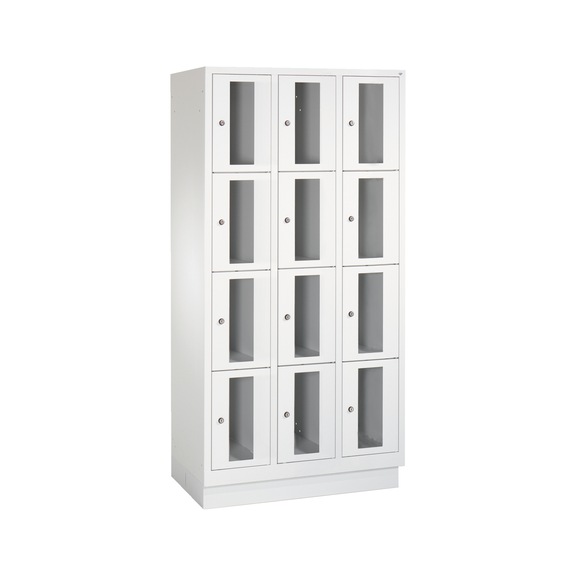 C+P Classic locker cabinet, 12 compartments, H1800B900D500 mm, No. 8020A304|S10000 - Clothes locker (workshop)