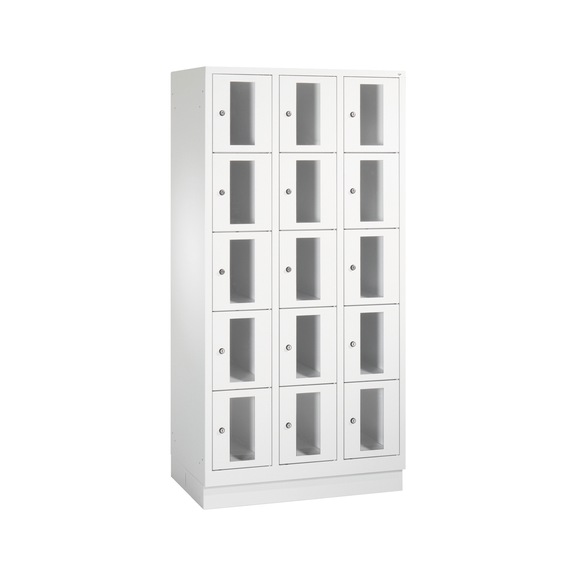 C+P Schließfachschrank Classic, 15 Fächer, H1800B900T500 mm, Nr. 8020A305|S10000 - Kleiderspind (Werkstatt)