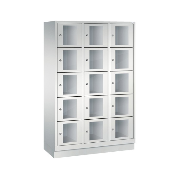 C+P Schließfachschrank Classic, 15 Fächer, H1800B1200T500 mm Nr. 8020A325|S10000 - Kleiderspind (Werkstatt)
