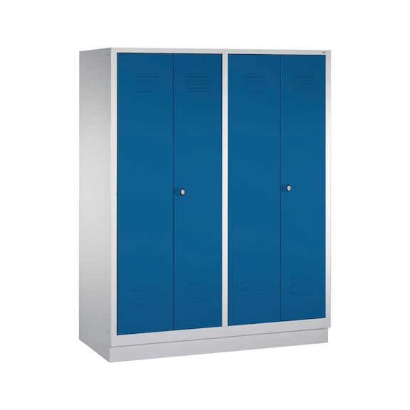 C+P Classic locker, 4 compartments, H1800B1590D500 mm, No. 8022-42|S10000 - Clothes locker (workshop)