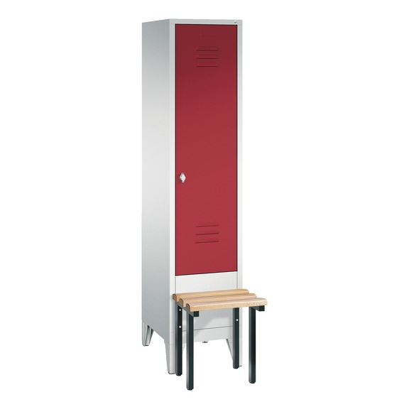 C+P Locker Classic, 1 compartment, H1850B420D500 mm, No. 8030-12|S10000 - Clothes locker (workshop)