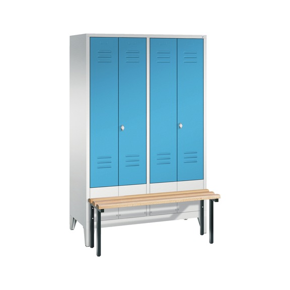 C+P Classic locker, 4 compartments, H1850B1190D500 mm, No. 8032-40|S10036 - Clothes locker (workshop)