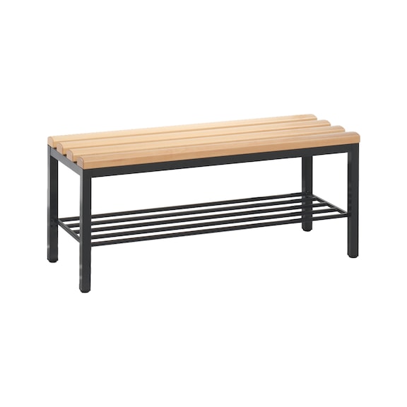 C+P Bench, H420B1000D350 mm, black-grey No. 8050-010|S10001 - Workshop cabinet