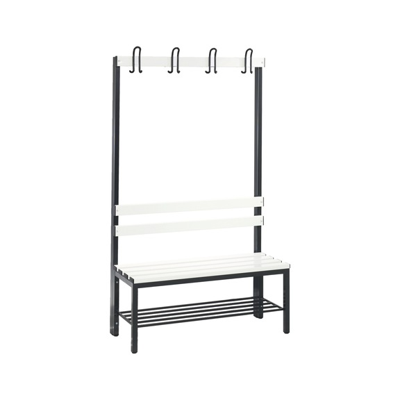 C+P Garderobenbank 1-seitig, H1650B1000T400 mm, Nr. 8050-110|S10104 - Kleiderspind (Werkstatt)