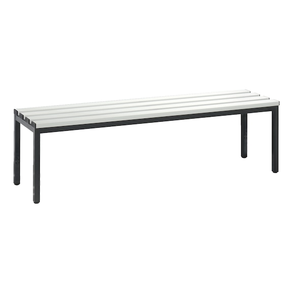 C+P Bench, H420B1500D350 mm, black/light gray No. 8051-000|S10100 - Workshop cabinet