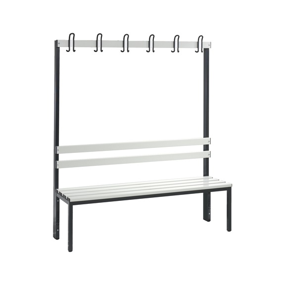 C+P Wardrobe bench 1-sided, H1650B1500D400 mm, No. 8051-100|S10015 - Clothes locker (workshop)