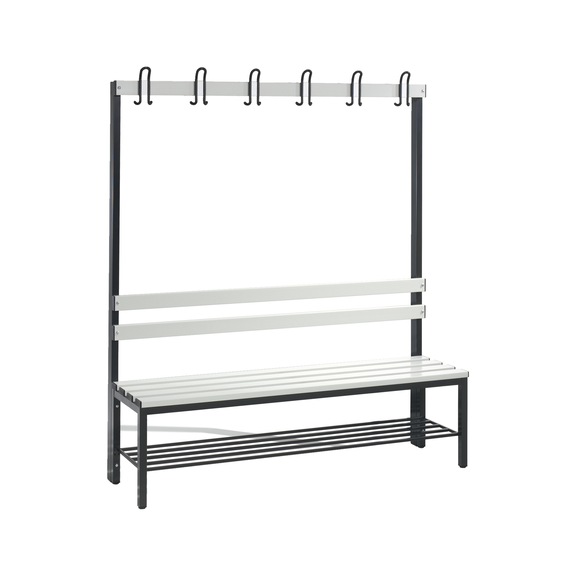 C+P Wardrobe bench 1-sided, H1650B1500D400 mm, No. 8051-110|S10184 - Clothes locker (workshop)
