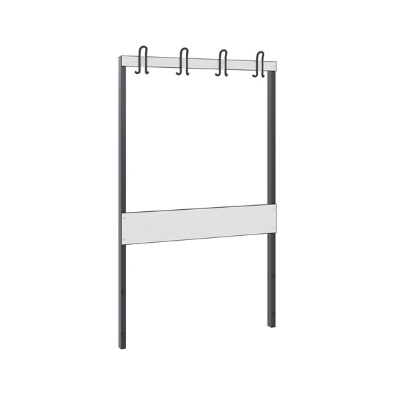 C+P Wardrobe section 1-sided, damp room, H1650B1000 mm, No. 8060-711|S10002 - Clothes locker (workshop)