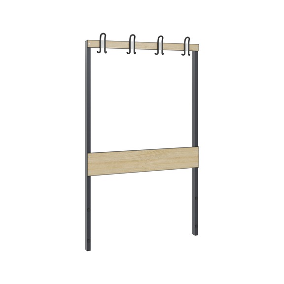 C+P Wardrobe section 1-sided, damp room, H1650B1000 mm, No. 8060-711|S10011 - Clothes locker (workshop)