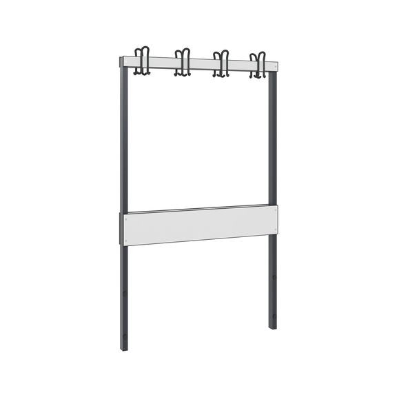 C+P Wardrobe bench 2-sided, damp room, H1650B1000 mm, No. 8060-712|S10001 - Clothes locker (workshop)