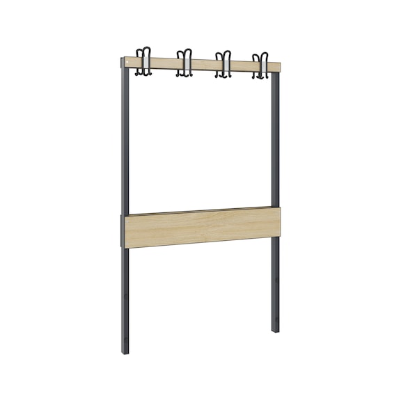 C+P Wardrobe bench 2-sided, damp room, H1650B1000 mm, No. 8060-712|S10011 - Clothes locker (workshop)