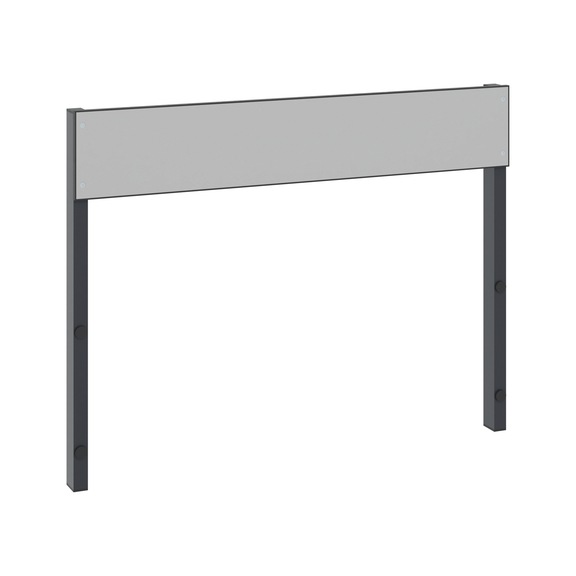 C+P Backrest 1-sided, damp room, H796B1000 mm, No. 8060-731|S10002 - Clothes locker (workshop)