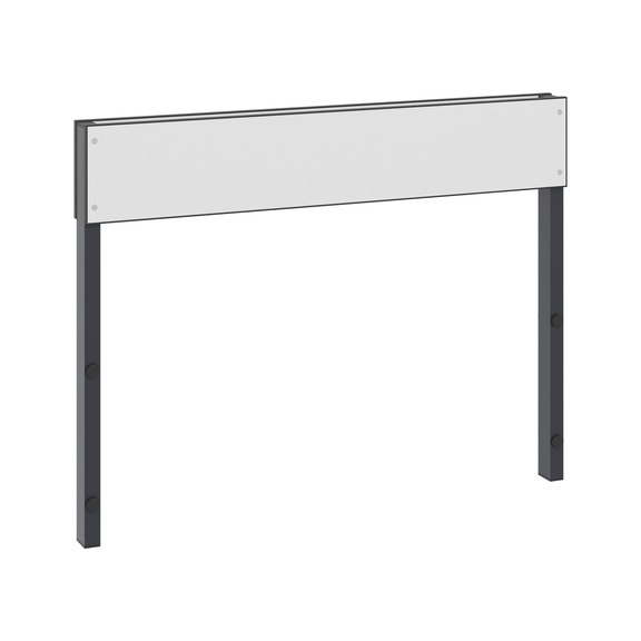 C+P Backrest 1-sided, damp room, H796B1000 mm, No. 8060-732|S10001 - Clothes locker (workshop)