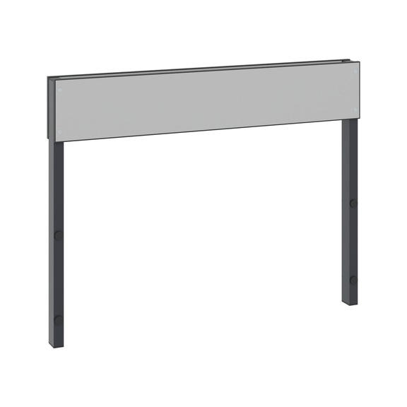 C+P Backrest 1-sided, damp room, H796B1000 mm, No. 8060-732|S10002 - Clothes locker (workshop)