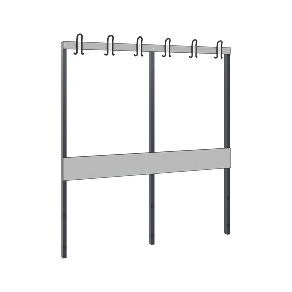 C+P Wardrobe section 1-sided, damp room, H1650B1500 mm, No. 8061-711|S10002 - Clothes locker (workshop)