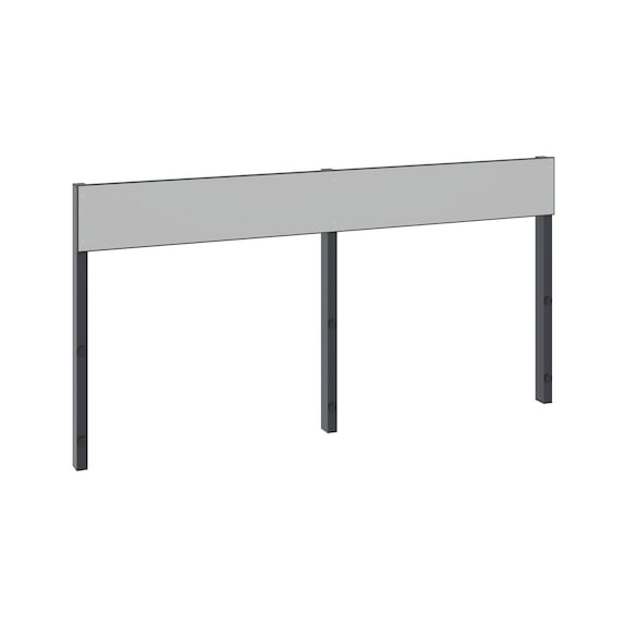 C+P Backrest 1-sided, damp room, H796B1500 mm, No. 8061-731|S10002 - Clothes locker (workshop)