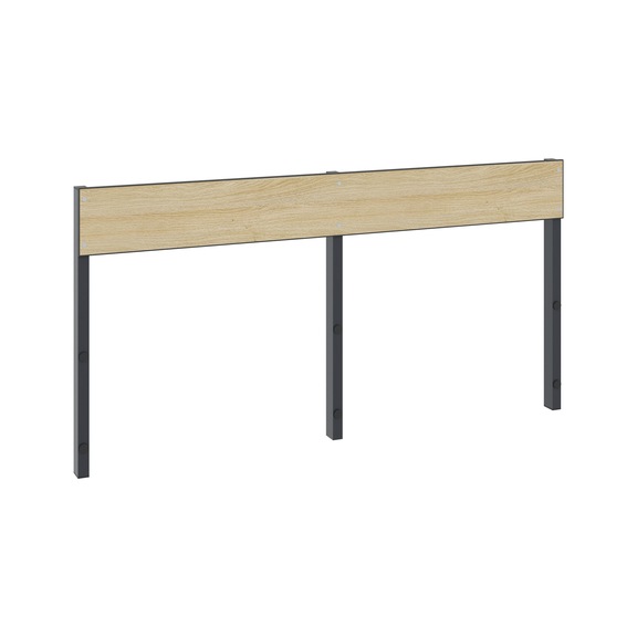 C+P Backrest 1-sided, damp room, H796B1500 mm, No. 8061-731|S10011 - Clothes locker (workshop)