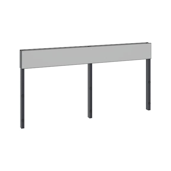 C+P Backrest 1-sided, damp room, H796B1500 mm, No. 8061-732|S10002 - Clothes locker (workshop)