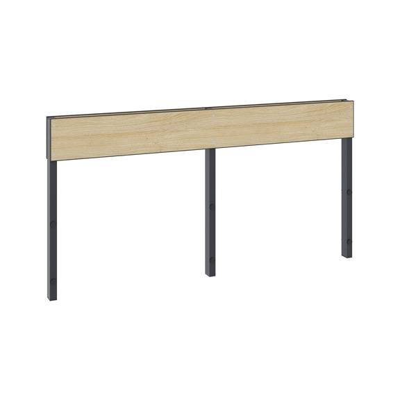 C+P Backrest 1-sided, damp room, H796B1500 mm, No. 8061-732|S10011 - Clothes locker (workshop)