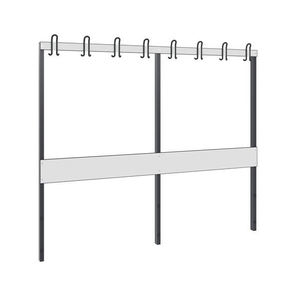 C+P Wardrobe section 1-sided, damp room, H1650B1960D80 mm, No. 8062-711|S10001 - Clothes locker (workshop)