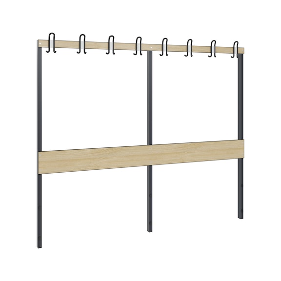 C+P Wardrobe section 1-sided, damp room, H1650B1960D80 mm, No. 8062-711|S10011 - Clothes locker (workshop)