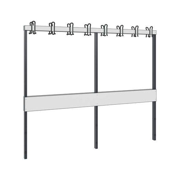 C+P Wardrobe bench 2-sided, damp room, H1650B1960D750 mm, No. 8062-712|S10001 - Clothes locker (workshop)