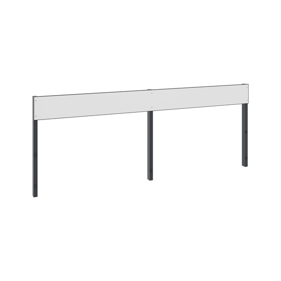 C+P Backrest 1-sided, damp room, H796B1960 mm, No. 8062-731|S10001 - Clothes locker (workshop)