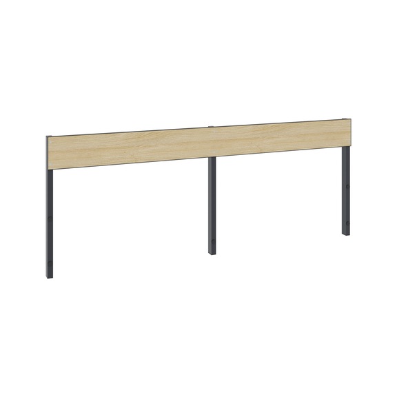 C+P Backrest 1-sided, damp room, H796B1960 mm, No. 8062-732|S10011 - Clothes locker (workshop)