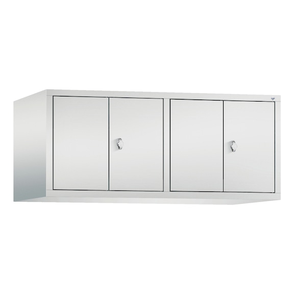 C+P Classic top-mounted wardrobe, H500B1190D500 mm No. 8092-40|S10003 - Clothes locker (workshop)