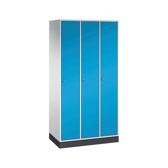 C+P locker Intro, 3 compartments, H1950B920D490 mm, No. 8170-301|S10003 - Clothes locker (workshop)