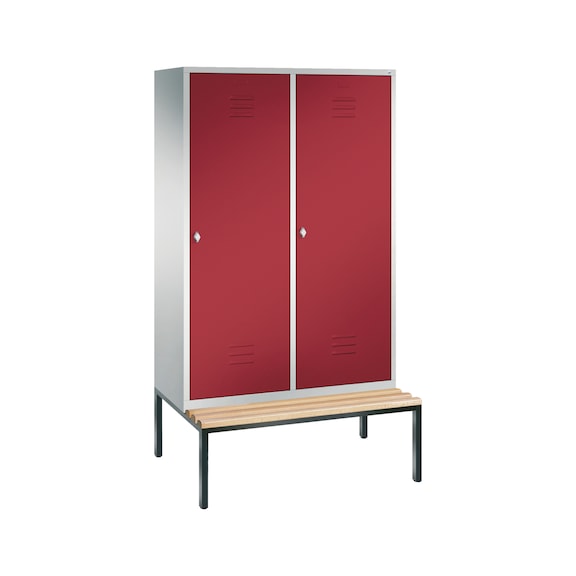 C+P Locker Classic, 4 compartments, H2090B1190D815 mm, No. 8250-40|S10001 - Clothes locker (workshop)