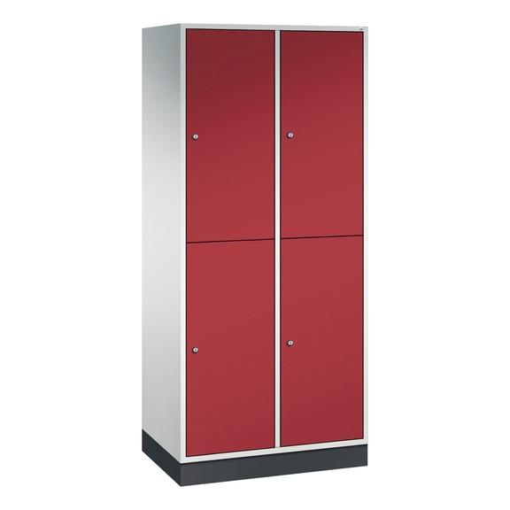 C+P Locker double-decker Intro, 2 compartments, H1950B820D490 mm, No. 8270-202|S10001 - Clothes locker (workshop)