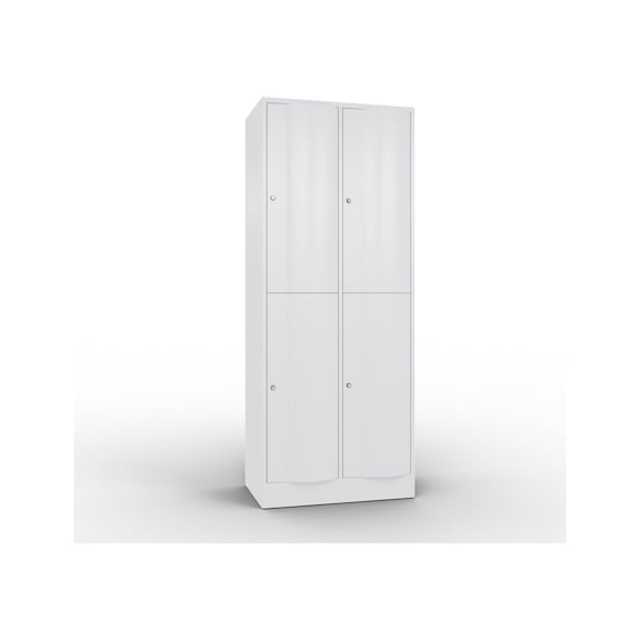 C+P Locker double-decker Resisto, 2 compartments, H1950B772D540 mm No. 8270-272|S10021 - Clothes locker (workshop)