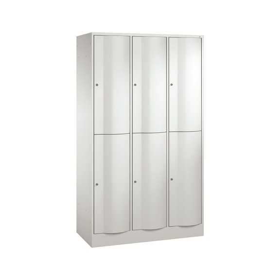 C+P Spind doppelstöckig Resisto, H1950B1148T540 mm Nr. 8270-372|S10018 - Kleiderspind (Werkstatt)