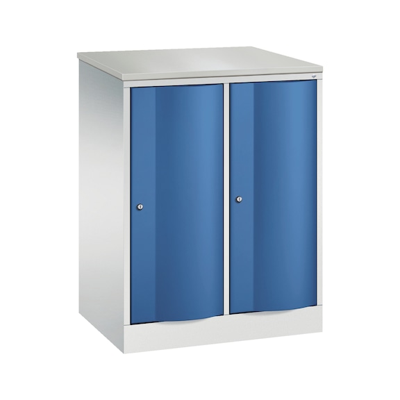 C+P Locker Resisto, 2 compartments, H1077B772D540 mm, / No. 8271-272|S10012 - Clothes locker (workshop)