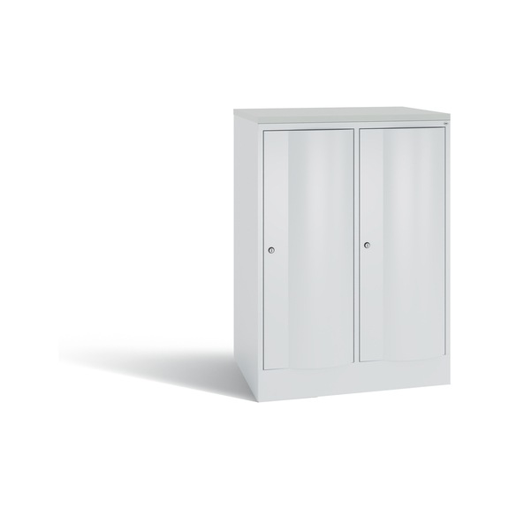 C+P Locker Resisto, 2 compartments, H1077B772D640 mm, No. 8271-273|S10024 - Clothes locker (workshop)