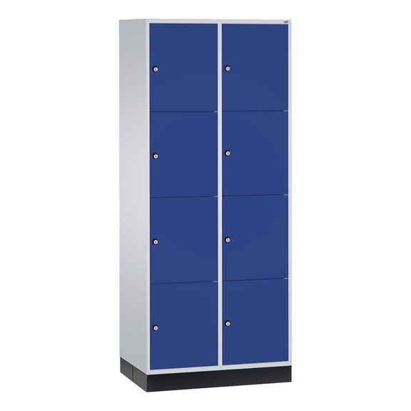 C+P XL locker cabinet Intro, 8 compartments, H1950B820D590 mm, No. 8470-203|S10002 - Clothes locker (workshop)