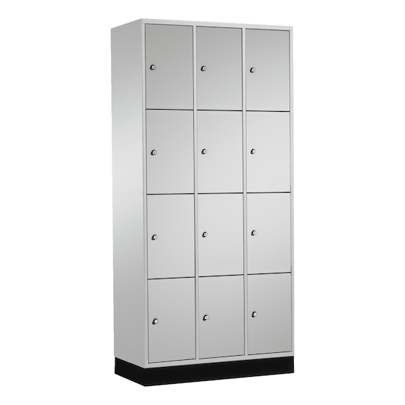 C+P locker cabinet Intro, 12 compartments, H1950B920D490 mm, No. 8470-301|S10003 - Clothes locker (workshop)