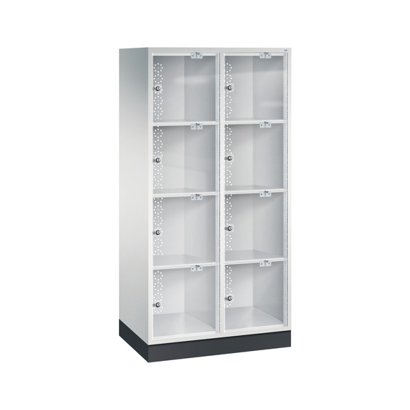 C+P Schließfachschrank Intro, 8 Fächer, H1750B820T480 mm, Nr. 8470A202|S10003 - Kleiderspind (Werkstatt)