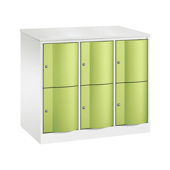 C+P XL locker cabinet Resisto, H1077B1148D640 mm No. 8472-373|S10121 - Clothes locker (workshop)