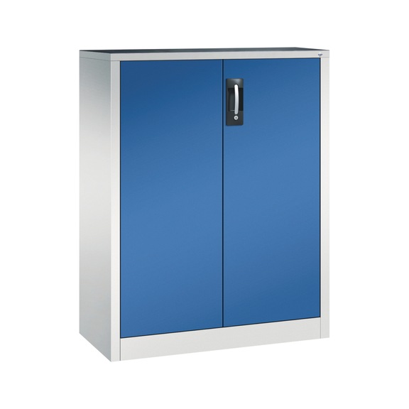 C+P workshop cabinet, H1200B930D400 mm, light gray/ gentian blue No. 8520-000|S10092 - Workshop cabinet