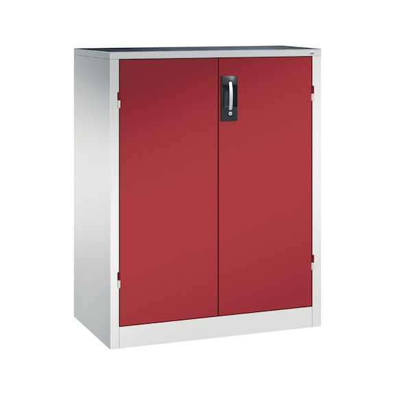 C+P Schwerlastschrank, H1200B930T500 mm, Lichtgrau/Rubinrot Nr. 8521-052|S10169 - Werkstattschrank