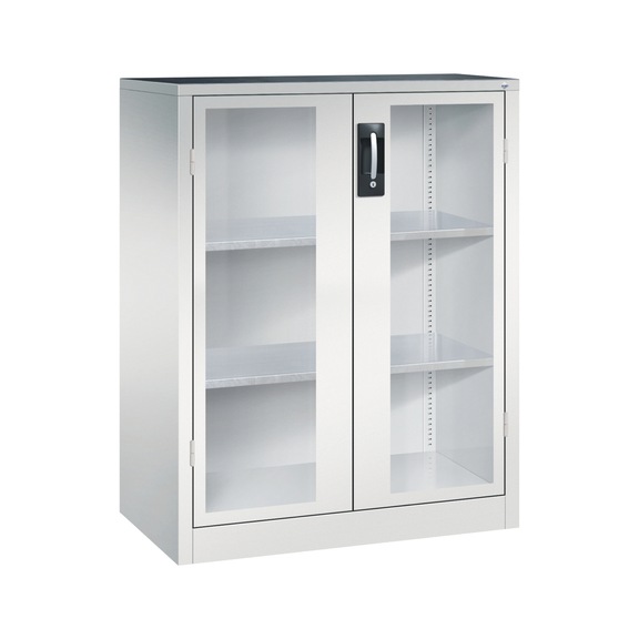 C+P Workshop cupboard with window, H1200W930D500 mm, No. 8521-055|S10158 - Workshop cabinet