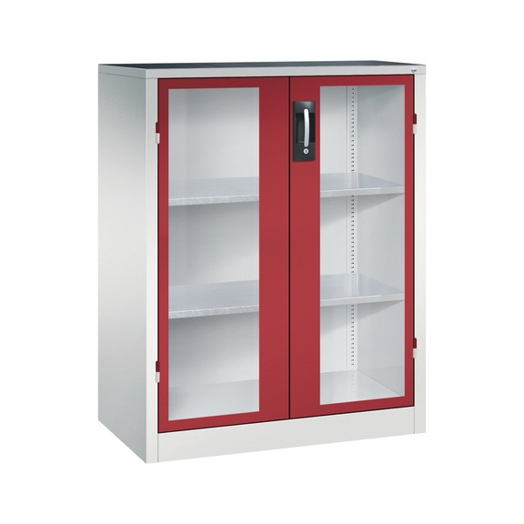 C+P Workshop cupboard with window, H1200B930D500 mm, No. 8521-055|S10162 - Workshop cabinet