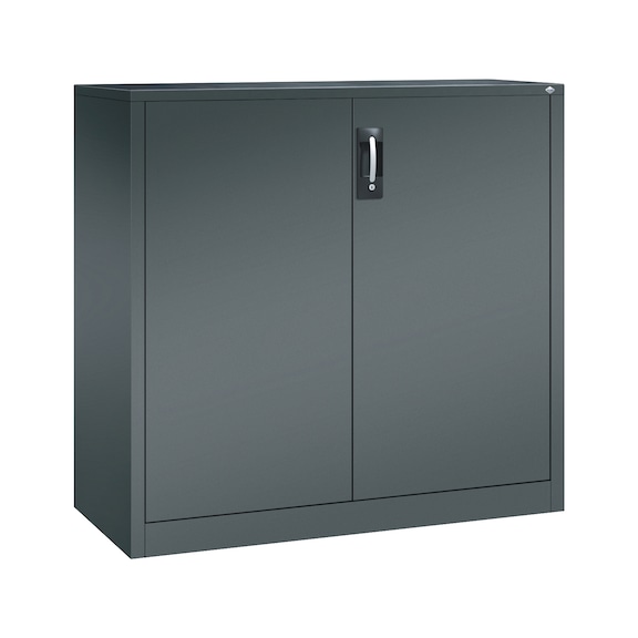 C+P Workshop cupboard, H1200B1200D500 mm, anthracite No. 8531-000|S10174 - Workshop cabinet