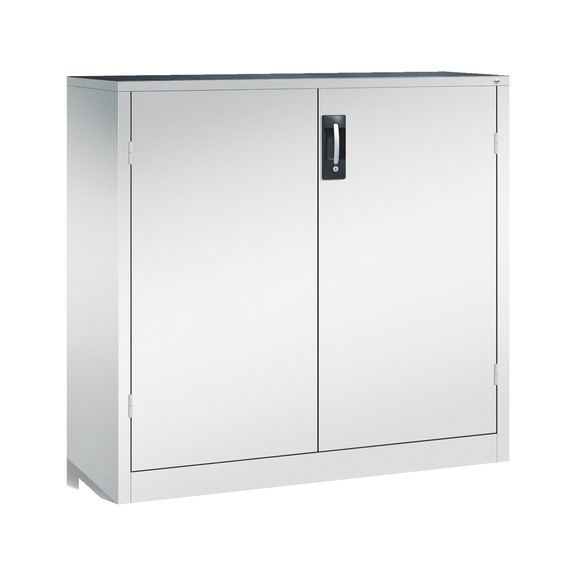 C+P heavy-duty cabinet, H1200B1200D500 mm, light gray No. 8531-052|S10181 - Workshop cabinet