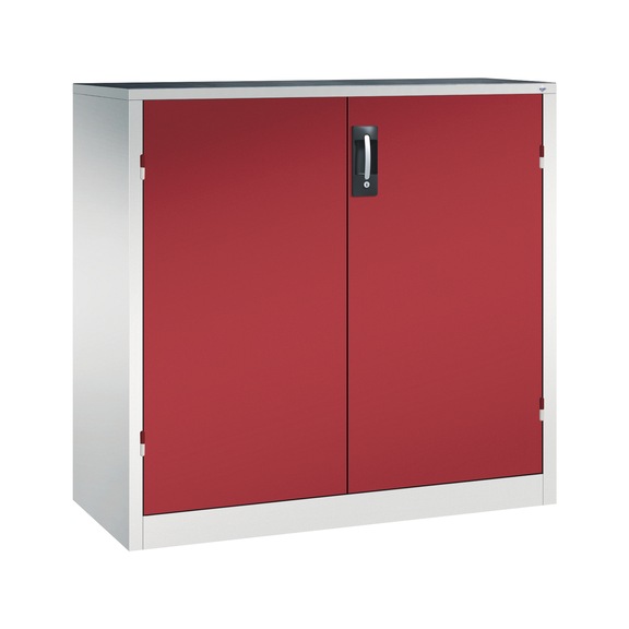 C+P Schwerlastschrank, H1200B1200T500 mm, Lichtgrau/Rubinrot Nr. 8531-052|S10185 - Werkstattschrank
